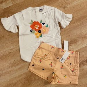 Janie & Jack Floral Short Set